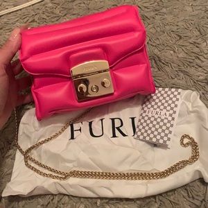 Furla metropolis pink pool blowup crossbody NEW